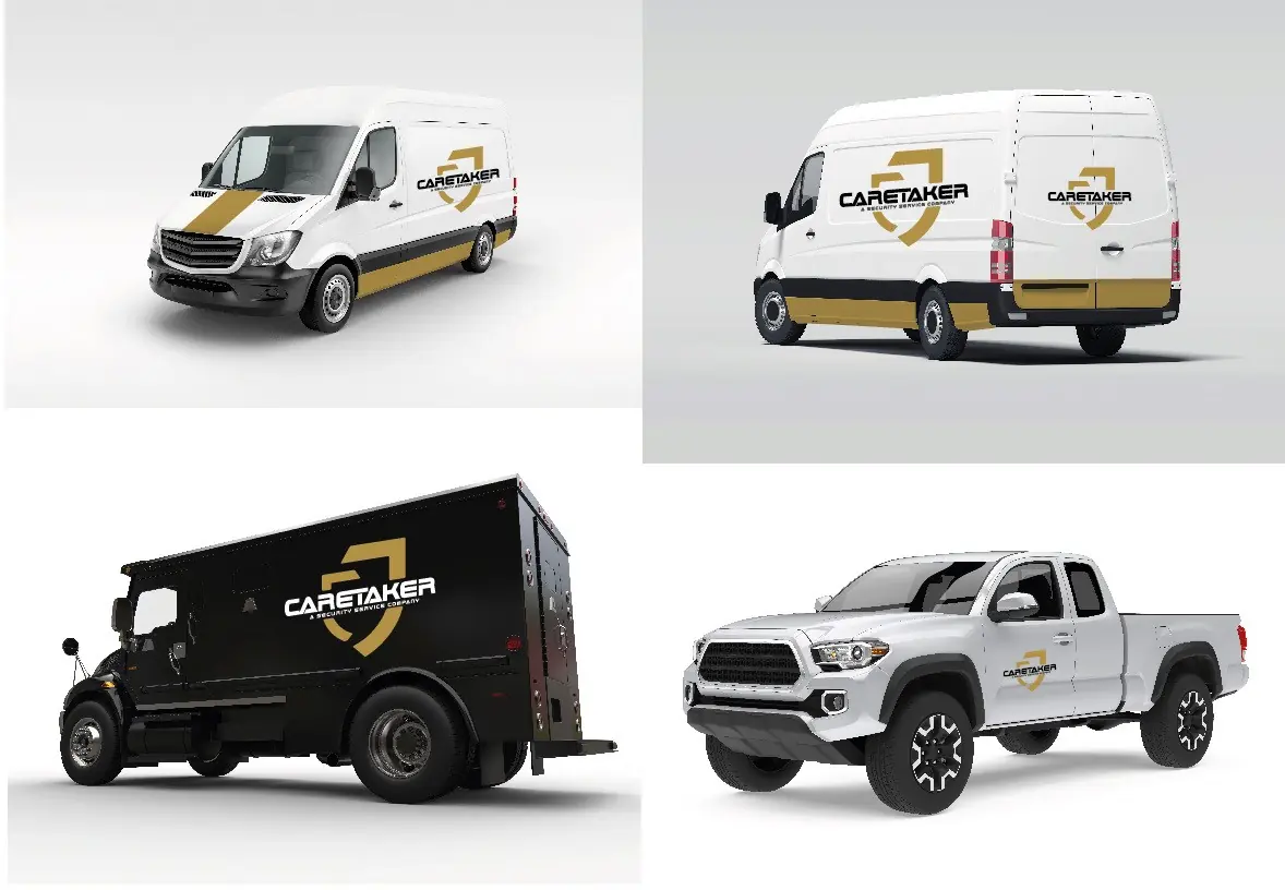 Caretaker branded alarm response and cash-in-transit vehicles
