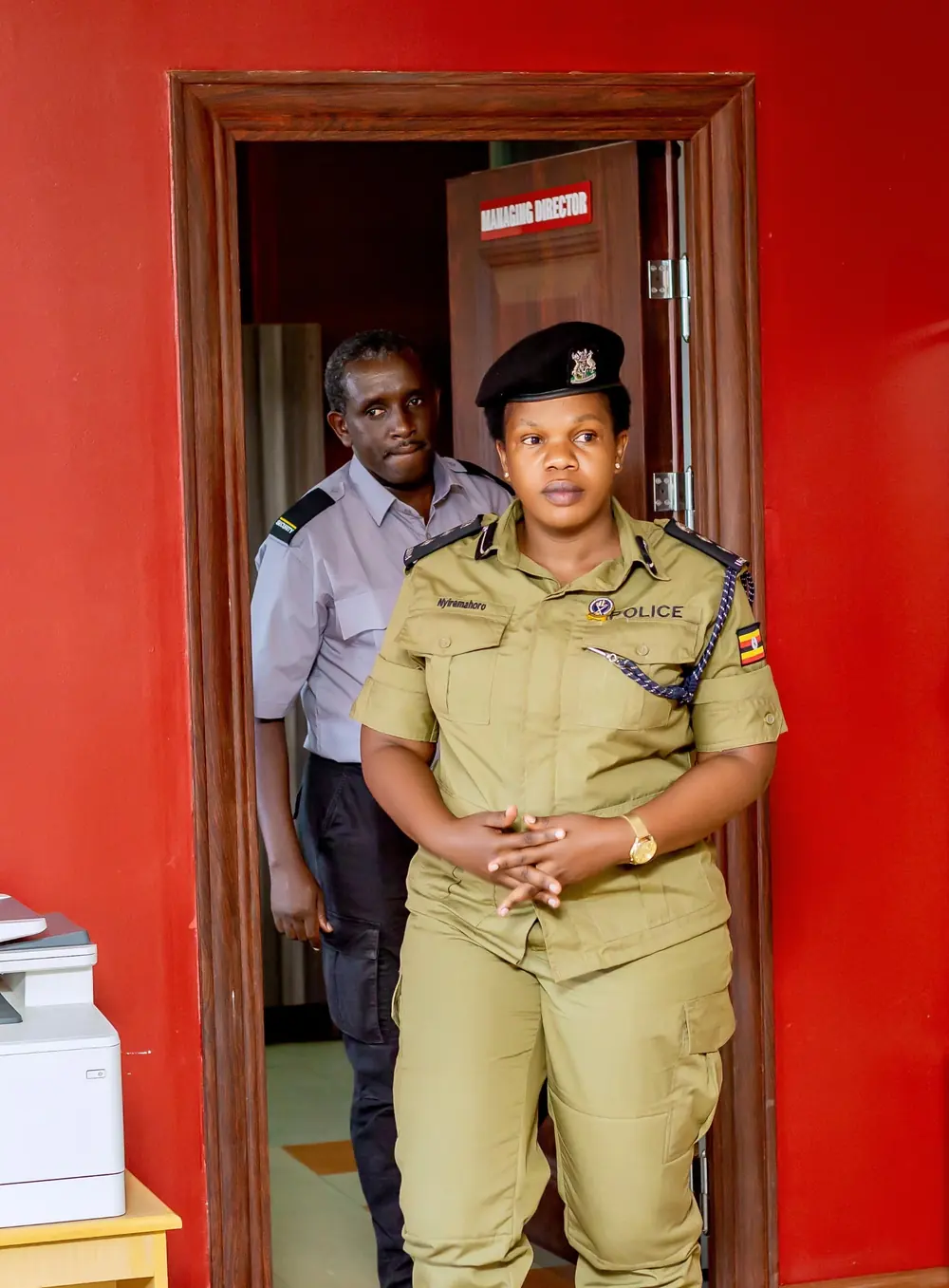 Caretaker management with a Uganda Police Force officer
